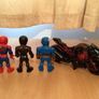 Spider-Man Arachnid&  bike & Captain America figure Image 2