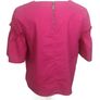 Studio preen pink & Navy embroidered short bell sleeve blouse size 12 includes postage Image 6