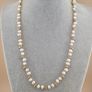 Classic Freshwater Pearl with Brass Beads Necklace Image 8