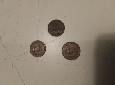 3UK Half Pennies.