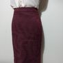 Dorothy Perkins Burgundy Occasion Skirt Image 7