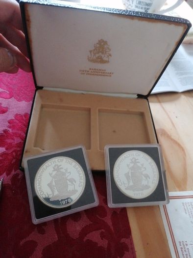 1978 Bahamas 10 Dollars Silver Proof Coins