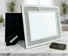 Elegant Diamond Frame  Mirrored Glow