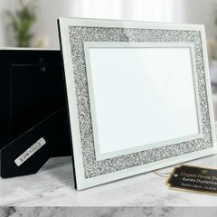 Elegant Diamond Frame  Mirrored Glow