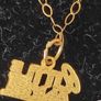 9ct gold Little Angel pendant necklace Image 4