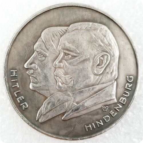 Ww2 Mark German Coin  Hitler Luftwaffe Swastika Nazi Warplane  Reichsmark