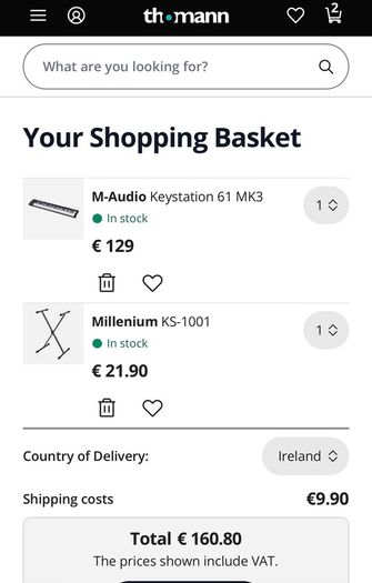Midi keyboard and stand 50 cheaper than new