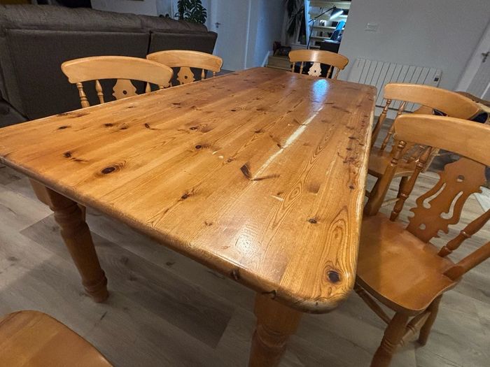 Dining table and chairs