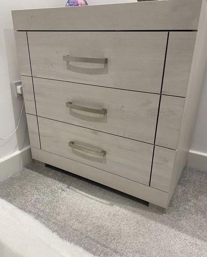 Silver Cross Coastline Oak Nursery Wardrobe & Changing Unit