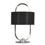 Led Table Lamp - Chrome & Opal, Black Shade Image 4