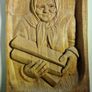 Sculptures, portraits made of wood. Image 2