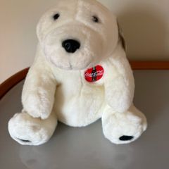 Vintage 1990s with tags Polar bear Coca-Cola Plush