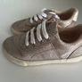 Zara baby girls shimmering rose gold metallic finish with side zippers trainers Sz UK5/EU 22 EUC Image 3