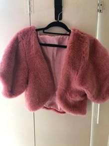 Faux Fur jacket blush pink