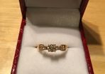 18ct Yellow Gold 5 Stone Diamond Ring