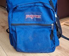 Jansport blue backpack