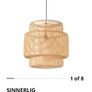 IKEA Sinnerlig large Bamboo Pendant light Image 3
