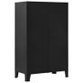 Office Cabinet with Mesh Doors Industrial 75x40x120 cm Steel Image 5