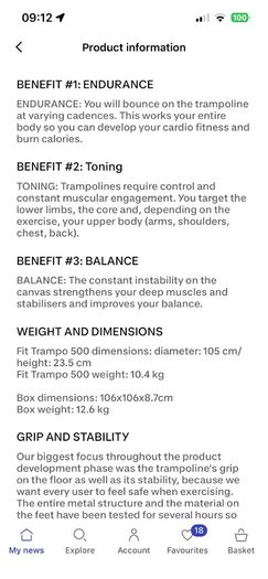 Decathlon rebounder mini trampoline