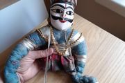 Vintage Indian Handmade Puppet in need of TLC