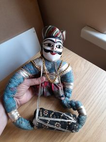 Vintage Indian Handmade Puppet in need of TLC