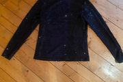 Black Sparkley Longsleeve Fitted Top