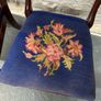 A pair of Victorian mahogany balloon back chairs with tapestry seats. Image 6