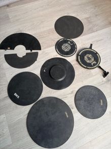 Acoustic drum silencing pad kit