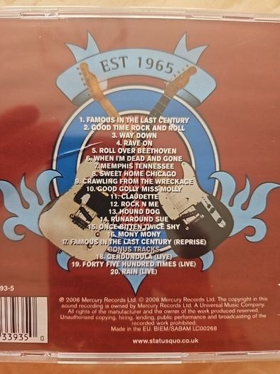 Status Quo CD  - Famous In The Last Century