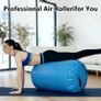 Air Roller Inflatable Gymnastics Tumbling Barrel, Inflatable Air Gymnastic Training Barrel with Air Pump, Tumbling Roller Gym Tumble Track Trainer for Exercise Training Yoga Backflip Image 5