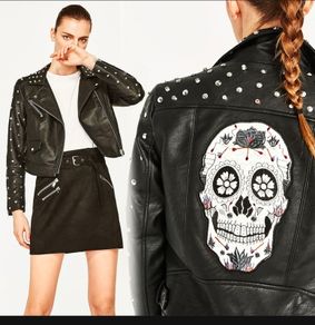 Zara biker jacket with studs