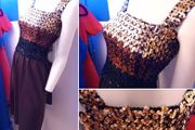 1970s Vintage Disco Sequin Party Dress