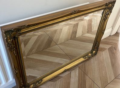 Vintage Large Rectangular Bevelled Mirror Circa 1990's