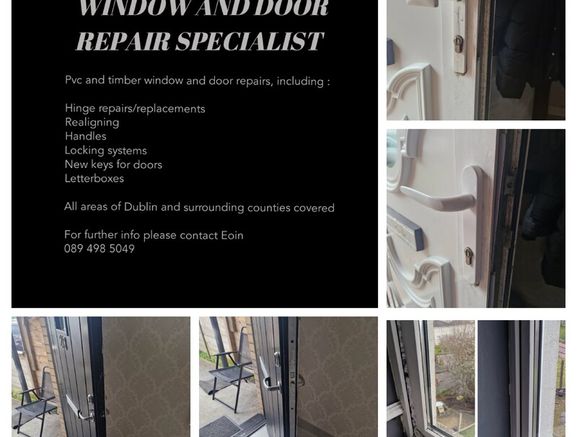 Window and door repairs Dublin and surrounding areas