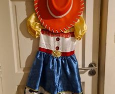 Jessie Toy Story cowgirl costume dress and hat 7-8 years