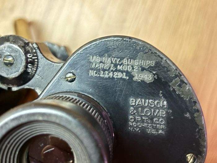 U.S. Navy 7x50 binoculars.