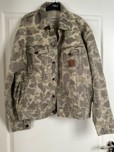 denim jacket Carhartt Camo Duck Helston men women unisex BNWT