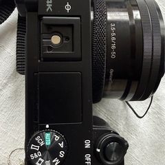 Sony Alpha A6100 digital mirrorless camera with two lenses
