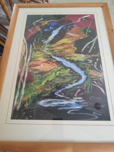Lovely Original Art Deco Framed By K.dunne