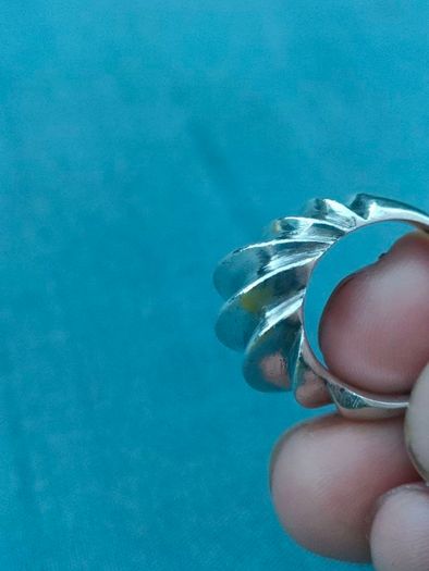 Solid Sterling silver Bombe ring