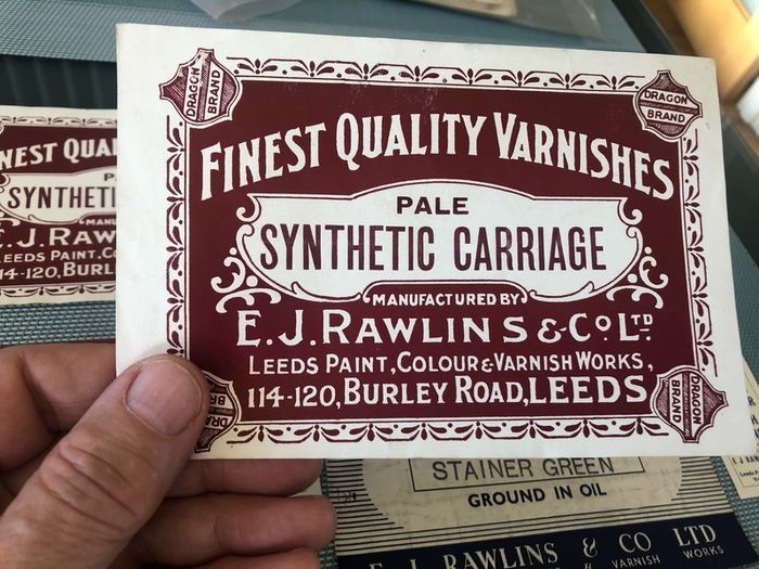 Vintage Hardware Lables