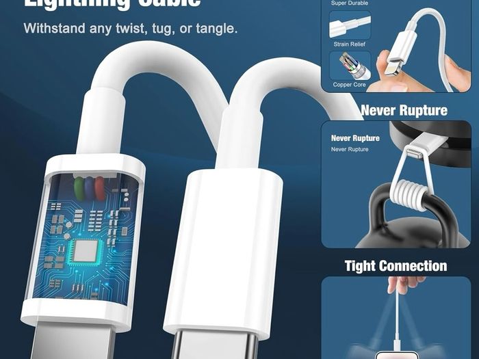 iPhone Charger Fast Charge 2Pack Fast Apple Charger Cable 2M/6FT iPhone Fast charger with USB C To Lightning Cable for iPhone 14 13 12 11 Pro Max XS XR X 8 7 6 Plus 5, iPad and iPod