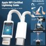 iPhone Charger Fast Charge 2Pack Fast Apple Charger Cable 2M/6FT iPhone Fast charger with USB C To Lightning Cable for iPhone 14 13 12 11 Pro Max XS XR X 8 7 6 Plus 5, iPad and iPod Image 2