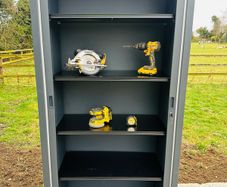 Steel Cabinet Tools Storage And Safety - With 2 Keys!