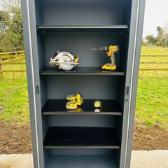 Steel Cabinet Tools Storage And Safety - With 2 Keys!