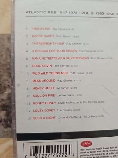 Atlantic R&B CD - 1952-1954