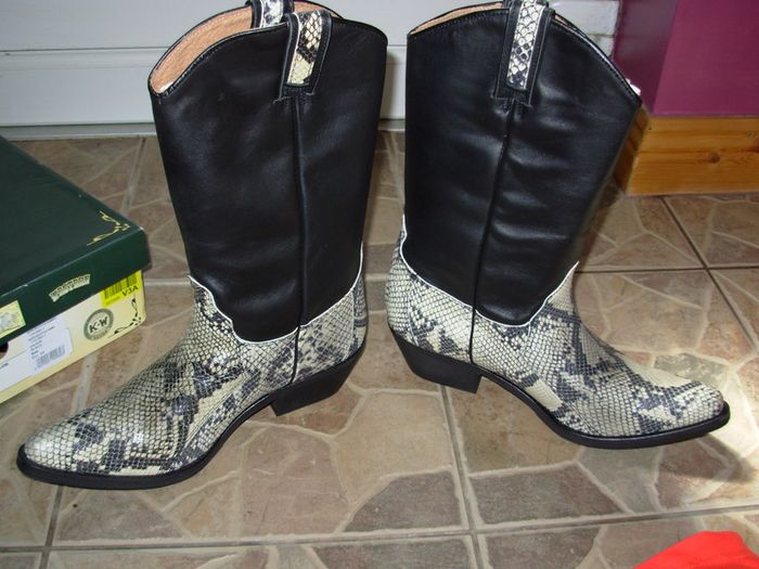 Kentucky Western Boots Snake skin print Cowboy/Western Farm/Ranch Boots 10 UK