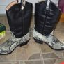 Kentucky Western Boots Snake skin print Cowboy/Western Farm/Ranch Boots 10 UK Image 4