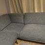 Grey Fabric Corner Sofa with Matching Ottoman Image 5