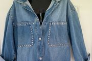Denim studded jacket